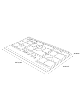 Horno a gas LP Ge Profile HGP8050KPGP95K capacidad 76 L
