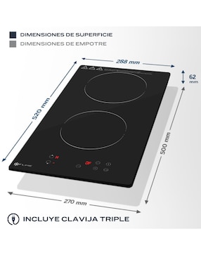 Parrilla a inducción empotrable Fline belfast