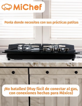 Parrilla a gas lp empotrable Michef