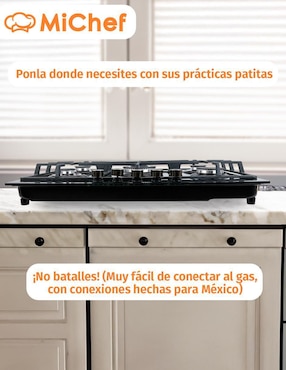 Parrilla a gas lp empotrable Michef
