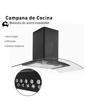 Campana de pared Bluelander CBHH-0748 de acero inoxidable