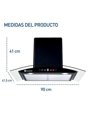 Campana de pared Bluelander CBHH-0749 de acero inoxidable