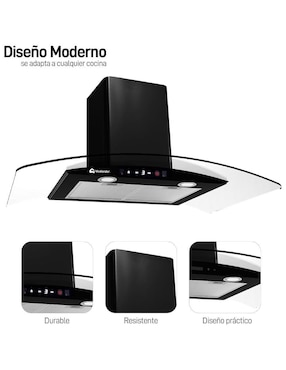 Campana de pared Bluelander CBHH-0749 de acero inoxidable