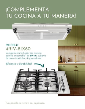 Campana de pared Rivel CAMP-IXB60 de acero inoxidable