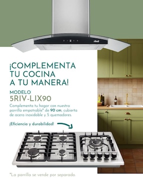 Campana de pared Rivel CAMP-XCT90 de acero inoxidable