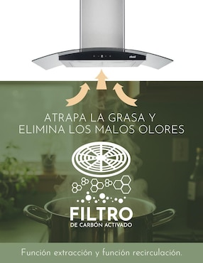 Campana de pared Rivel CAMP-XCT90 de acero inoxidable