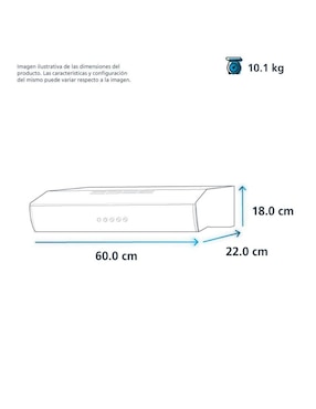Campana de pared Io Mabe IOT6002I de acero inoxidable