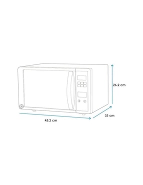 Horno de microondas convencional Ge Appliances modelo JES70SE 0.7 pies cúbicos
