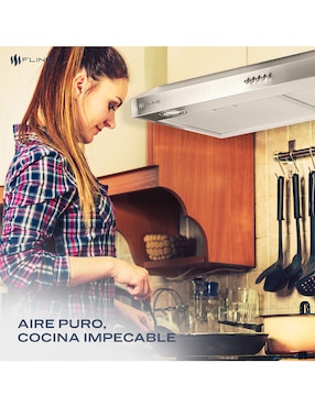Campana plana Fline TA80 de acero inoxidable