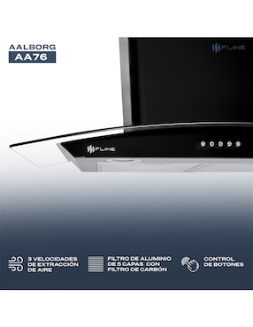 Campana de pared Fline AA76 de vidrio