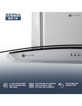 Campana de pared Fline BE76 de acero inoxidable