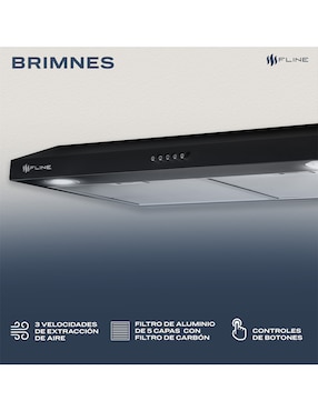 Campana plana Fline BR80 de acero