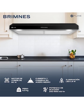 Campana plana Fline BR80 de acero