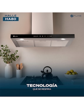 Campana de pared Fline HA80 de acero inoxidable