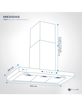 Campana de pared Fline NI80 de acero