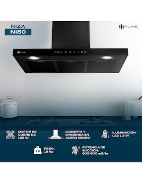 Campana de pared Fline NI80 de acero