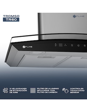 Campana de pared Fline TR60 de acero inoxidable