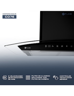 Campana de pared Fline CO76 de vidrio