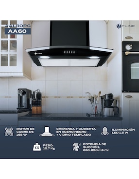 Campana de pared Fline AA60 de acero inoxidable