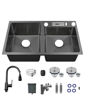 Fregadero de acero inoxidable Yma Home Portacuchillo