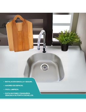 Fregadero de acero inoxidable Yma Home chica plata