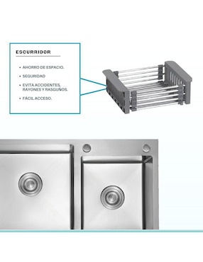 Fregadero de acero inoxidable Yma Home