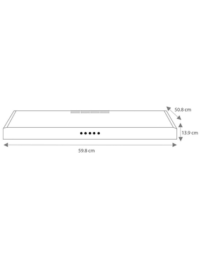 Campana de pared Mabe CMPUV601SS de acero inoxidable