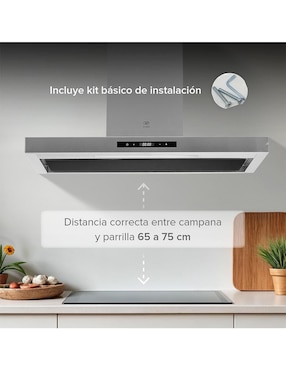 Campana de pared Avera cev90g de acero inoxidable