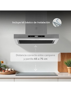 Campana de pared Avera cev60g de acero inoxidable