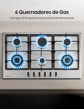 Parrilla a gas lp empotrable Hisense