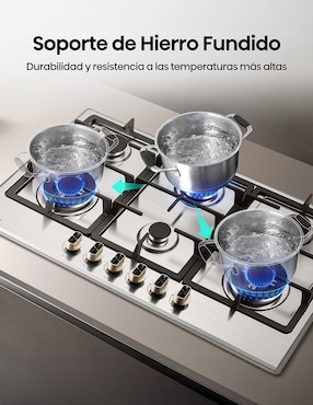 Parrilla a gas lp empotrable Hisense