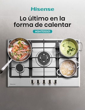 Parrilla a gas lp empotrable Hisense