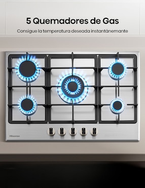 Parrilla a gas lp empotrable Hisense