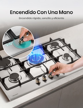 Parrilla a gas lp empotrable Hisense