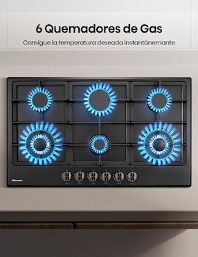 Parrilla a gas lp empotrable Hisense