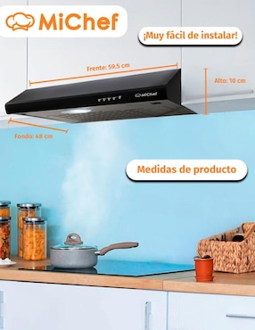 Parrilla a gas lp empotrable Michef