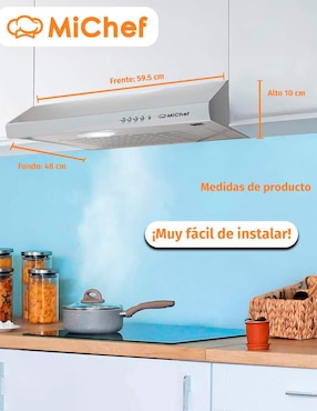 Parrilla a gas lp empotrable Michef