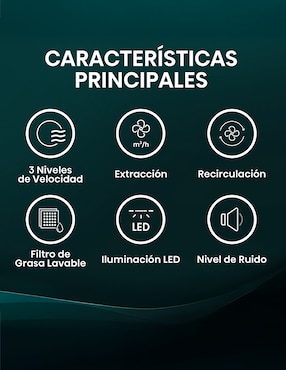 Campana de pared Hisense HUH701SS de acero