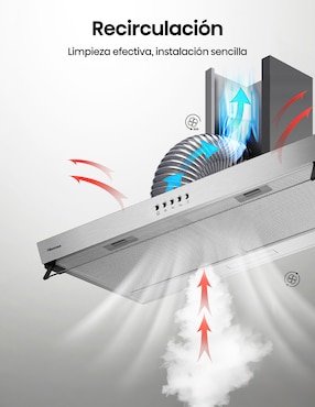 Campana de pared Hisense HUH701SS de acero