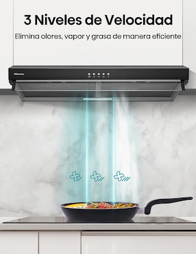 Campana de pared Hisense HUH701BS de aluminio