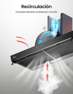 Campana de pared Hisense HUH701BS de aluminio