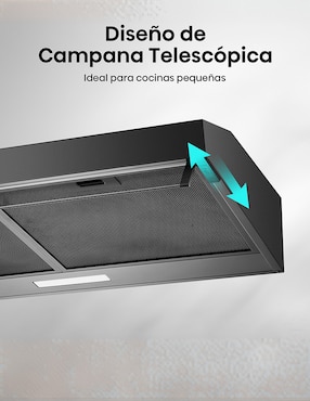 Campana de pared Hisense HUH701BS de aluminio