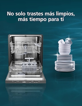 Lavavajillas de empotre Mabe 12 servicios DM1260TPSS