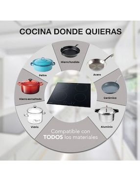 Parrilla a inducción empotrable Kashbill