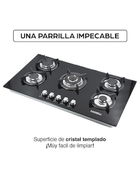 Parrilla a gas lp empotrable Kashbill