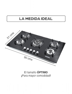 Parrilla a gas lp empotrable Kashbill