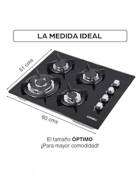 Parrilla a gas lp empotrable Kashbill