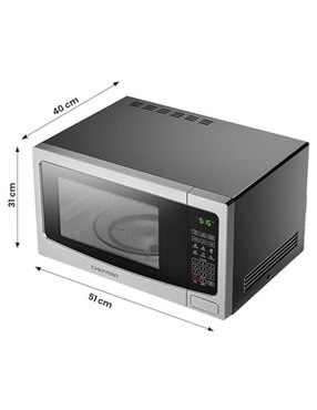 Horno de microondas convencional Chefman modelo RJ55-SS-11-MX​​ de 1.1 pies