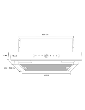 Campana de pared Era CP-TELE-90 de acero inoxidable