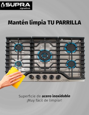 Parrilla a gas lp empotrable Supra
